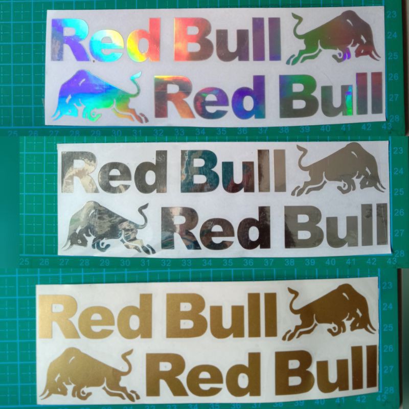 sticker helm red bull cutting