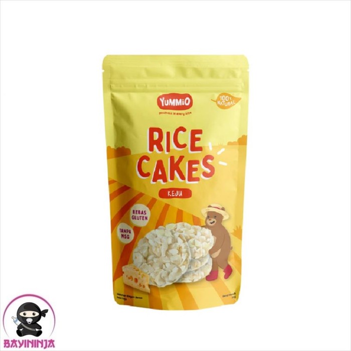 

YUMMIO Rice Cakes Snack Anak 30 g - Keju T-Ninjabayi 01