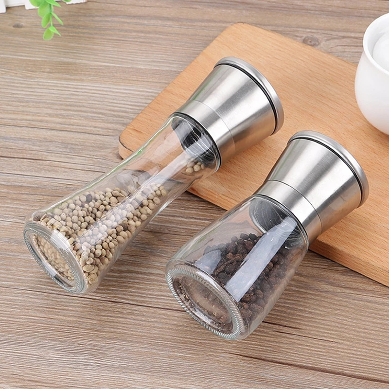 Manual Stainless steel salt and pepper Grinder / Spice Food Herb Mill  Seasoning Grinders