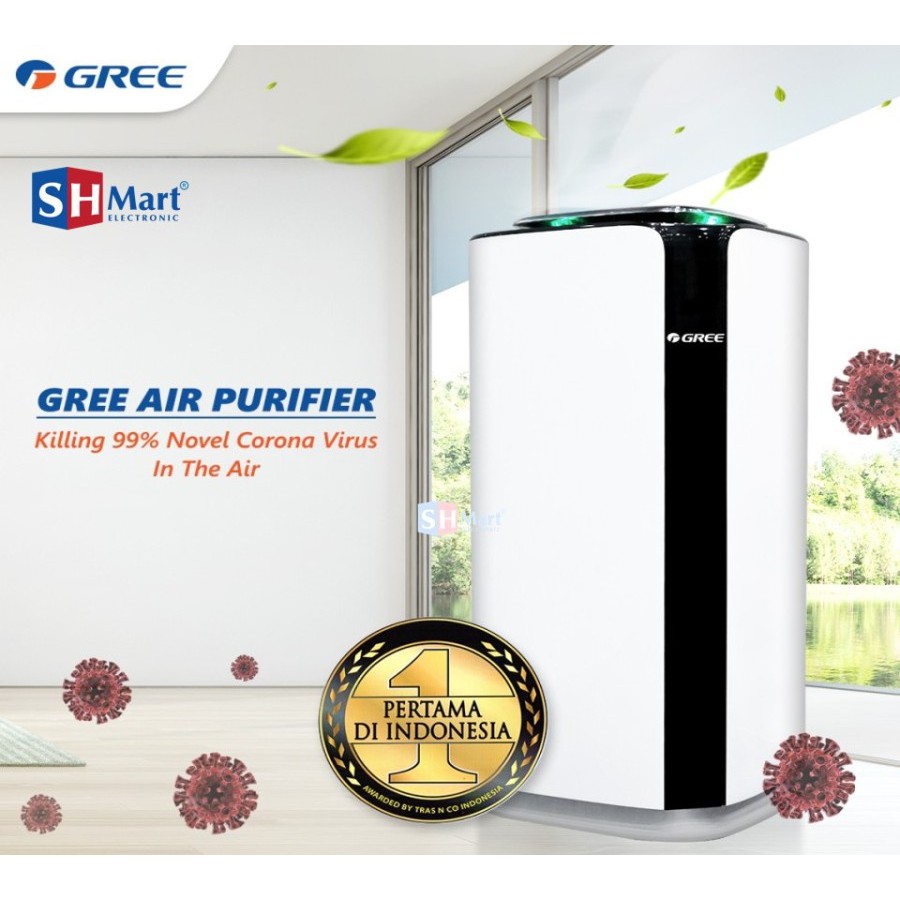 AIR PURIFIER GREE GCC400DENA DAPAT MEMBUNUH VIRUS GARANSI RESMI (MEDAN)