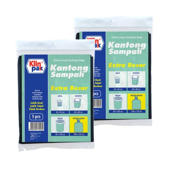 KLINPAK Kantong Sampah Extra Besar 100 X 120 CM