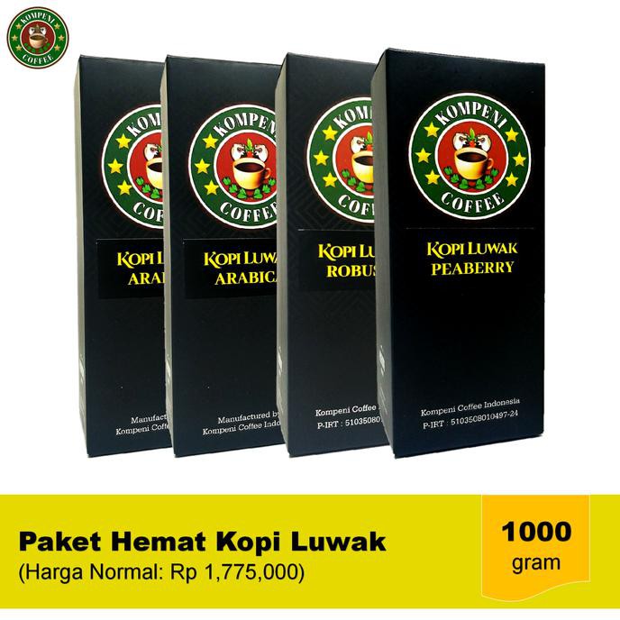 

BEST SELLER Kopi Luwak Liar 1kg - Biji KP201