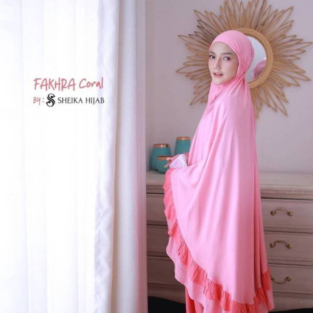 Mukena Dewasa Fakhra bahan Katun Rayon Premium by Sheika Hijab
