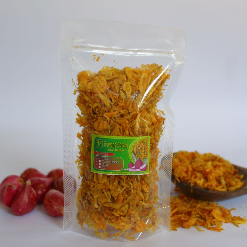 

BAWANG GORENG RASA ORIGINAL 100% TANPA TEPUNG (POUCH 70gr) BAWANG MERAH ASLI BREBES SUPER RENYAH