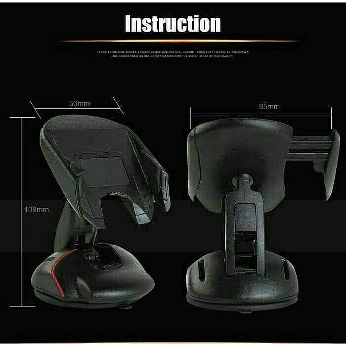 Holder Mobil Bentuk Mouse Car Holder Mouse Dapat Diputar 360 Derajat