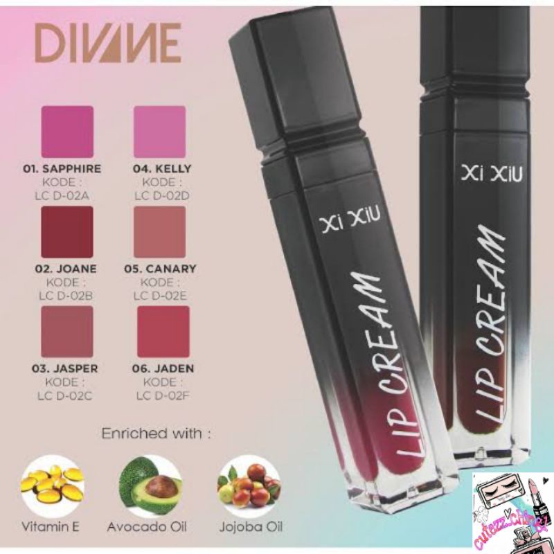 ☃️Cutezz_Ching1☃️Xi xiu Divine Lip Cream Light Pigmented Matte