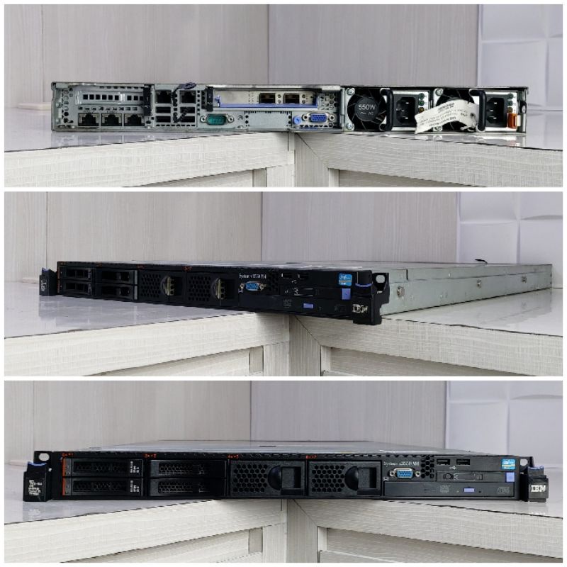 Mikrotik Server Ibm x3550 M4Xeon E5-2609 x2 Ram 32Gb Ssd 128Gb