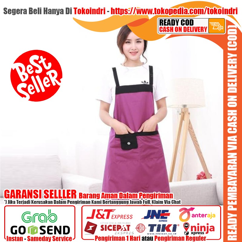 CELEMEK MASAK WATERPROOF APRON MASAK WATERPROOF CELEMEK MASAK POLOS