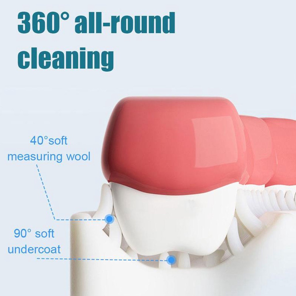 4pcs Sikat Gigi Anak Bentuk U Bahan Silikon / Training Toothbrush / Tooth Brush Baby Silicon type U Sikat Gigi Anak Sikat-4