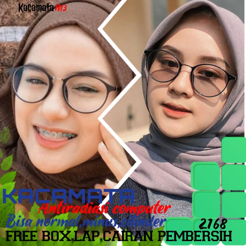 kacamata lensa antiradiasi computer tv hp laptop bisa normal minus plus cilinder tergantung permintaan sampai minus 5 cyl 2 harga masih sama tulis saja pesanan kaka di catatan saat order free box lap cairan pembersih kode 2168 size 50-19-145