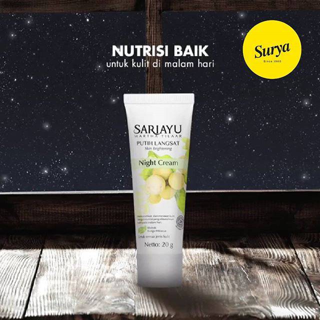 Sariayu putih langsat skin brightening Night Cream