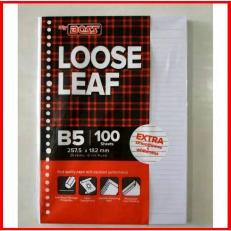 

Lose Leaf B5 100