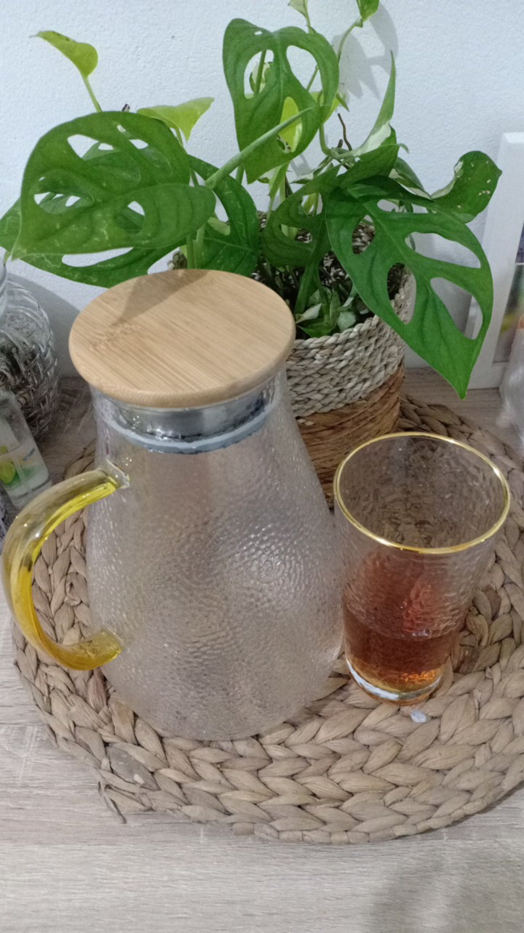 Teko Kaca Anti Panas Viral/teko Kaca Mewah/teko Kaca Besar