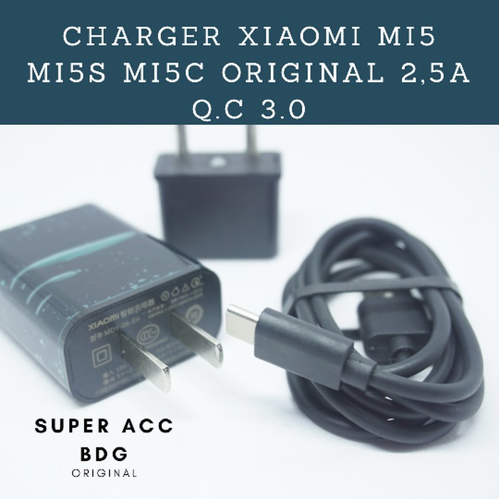CHARGER XIAOMI FAST CHARGING ORIGINAL MI5| MI5C| MI5S MDY-08-EH BAWAAN