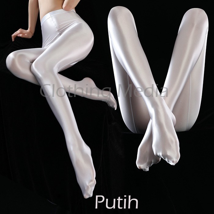 Pantyhose Premium Warna Satin Stocking Celana Silky Glossy Ketat Halus Elegan