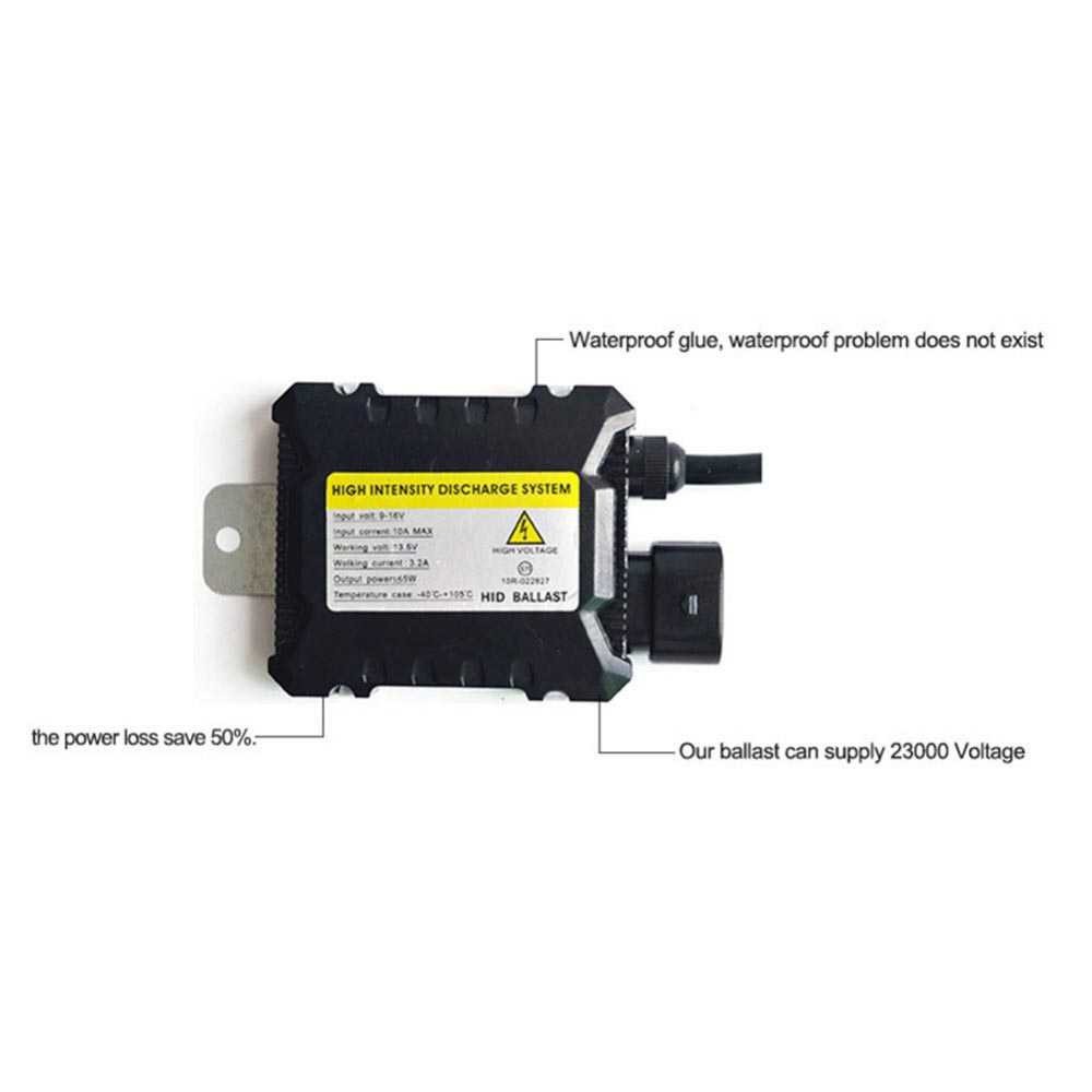 Termurah ! CROSSTIGER Lampu Mobil HID Xenon H7 6000K 55W 2PCS + Ballast 12V