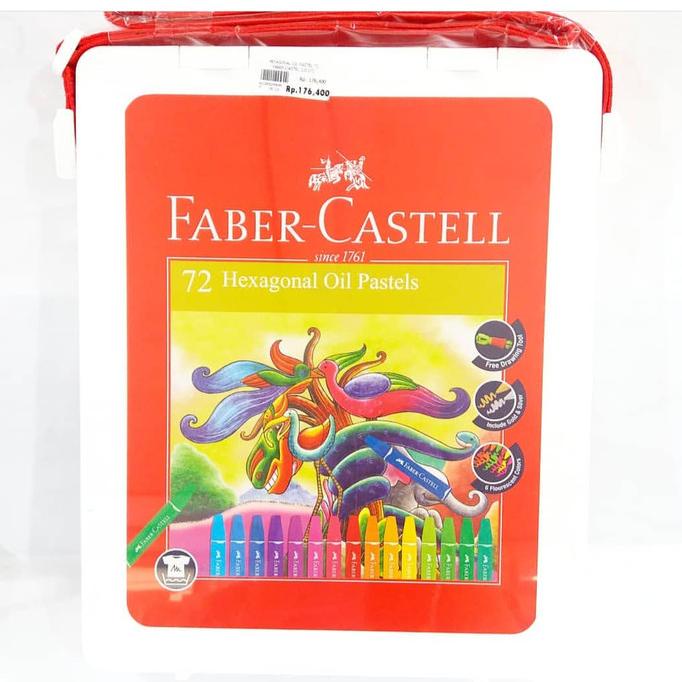 

Hexagonal Oil Pastel Bag 72 Faber Castel ---READY---