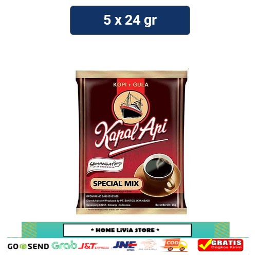 

Kapal Api Special Mix Kopi 5 x 24gr