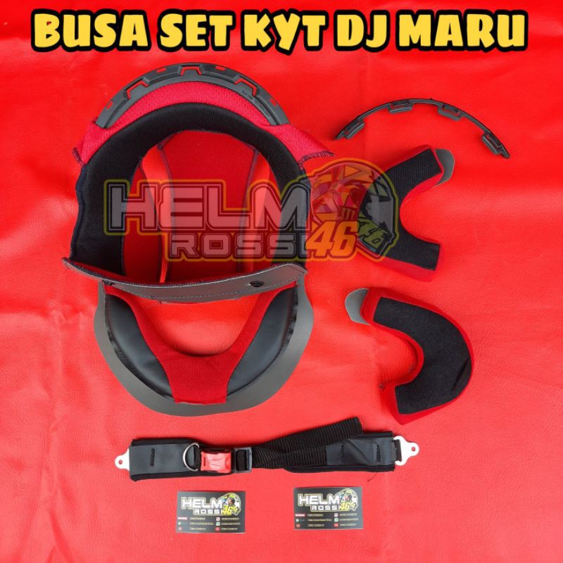 [COD] BUSA FULL SET KYT DJ MARU - Cheek pad crown pad nexroll busa pipi tali strap dll
