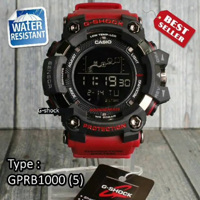 JAM TANGAN PRIA G-SHOCK CASIO RANGEMAN BULAT TALI MERAH JM40