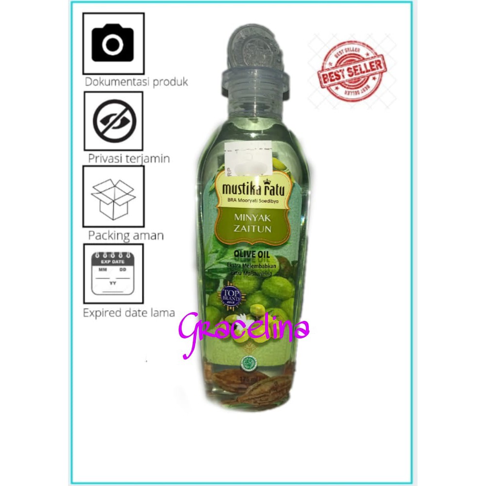 Mustika Ratu Minyak Zaitun Minyak Pijat 175 ml Original 100% Ori Asli