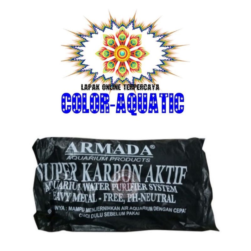 armada super karbon aktif aquarium karbon filter aquarium kolam areng aktif aquarium