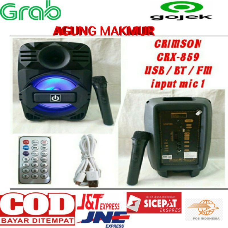 SPEAKER Meeting PORTABLE Wireless 8 Inch CRIMSON CRX-859