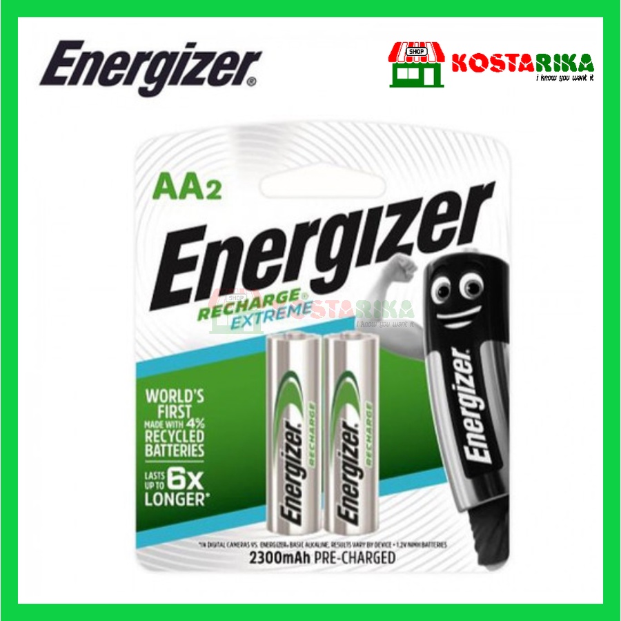 BATRE BATERAI AA2 ENERGIZER RECHARGE EXTREME 2300mAh ORIGINAL