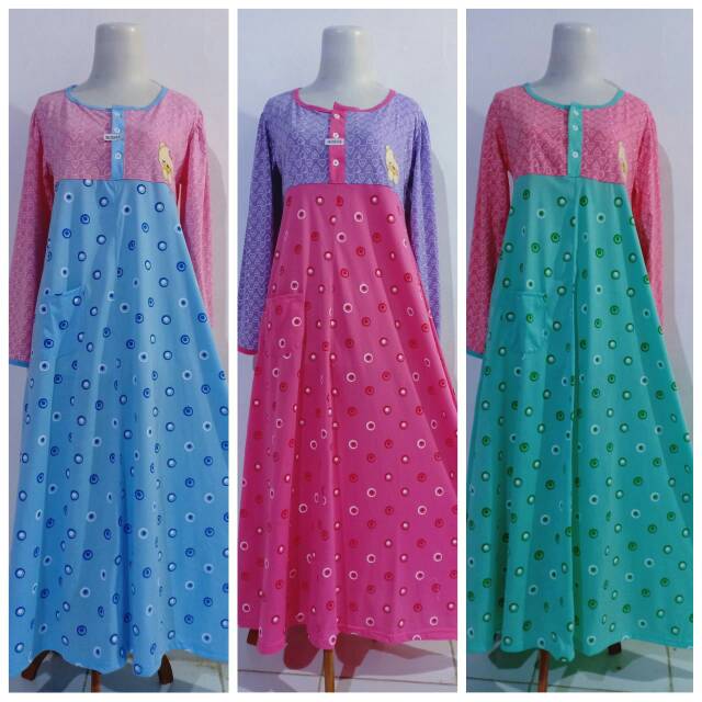 daster kaos lengan panjang panda