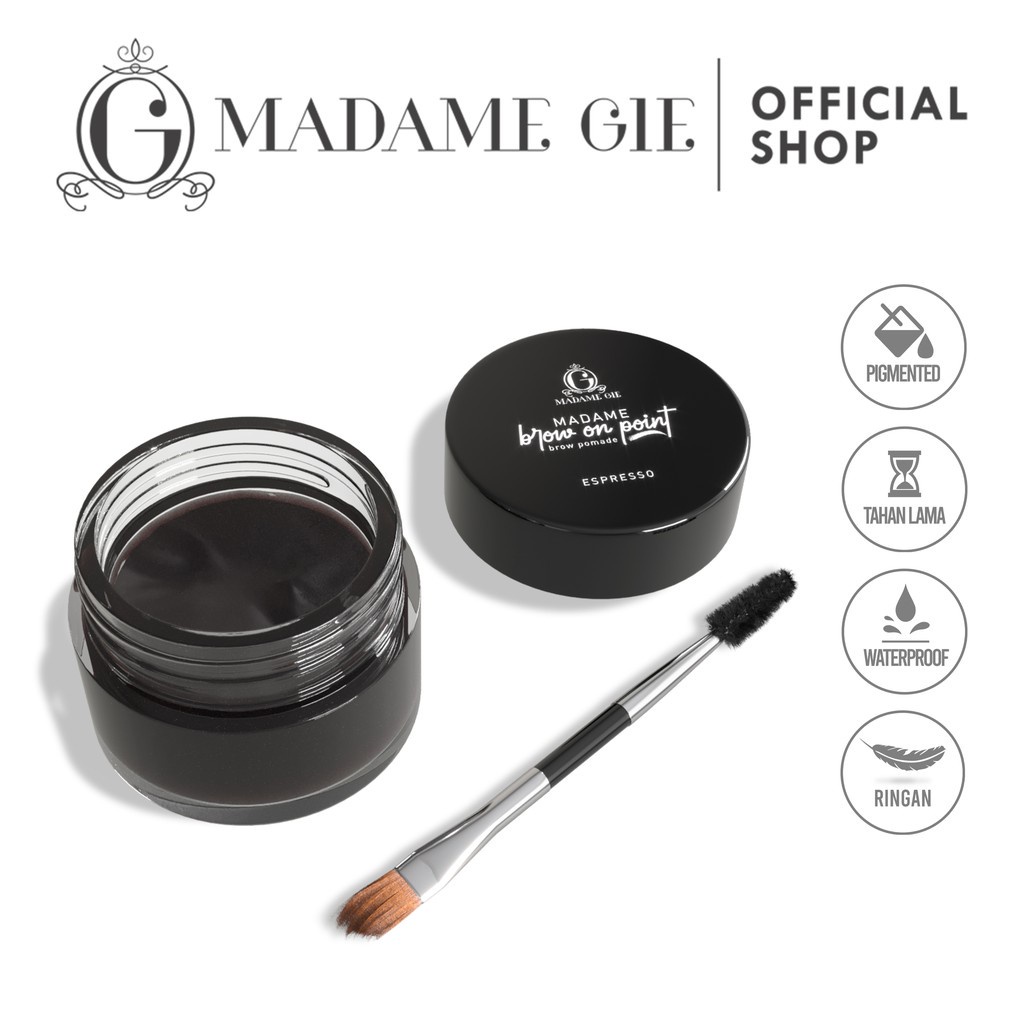 MADAME GIE Brow On Point / Eyebrow Pomade Pensil Alis Waterproof