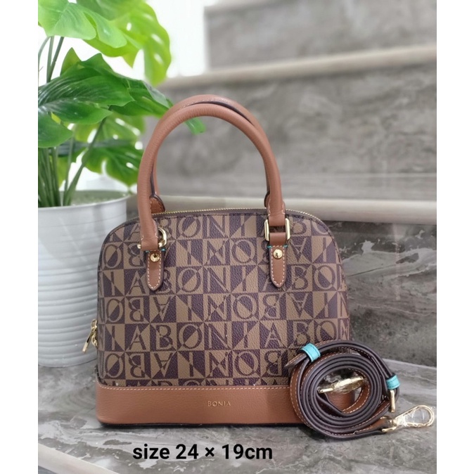 SALE TAS BONIA ALMA MONOGRAM ORIGINAL 100%