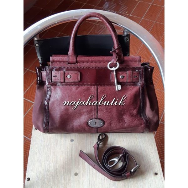 tas fossil maddox bar original authentic preloved second rare fullset