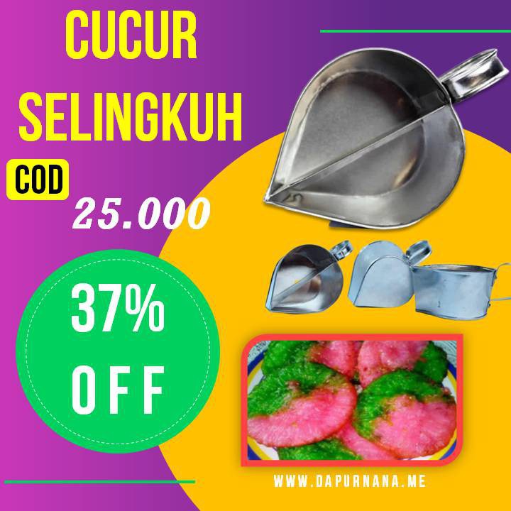 Cetakan Kue Cucur Pelangi | Cucur Selingkuh