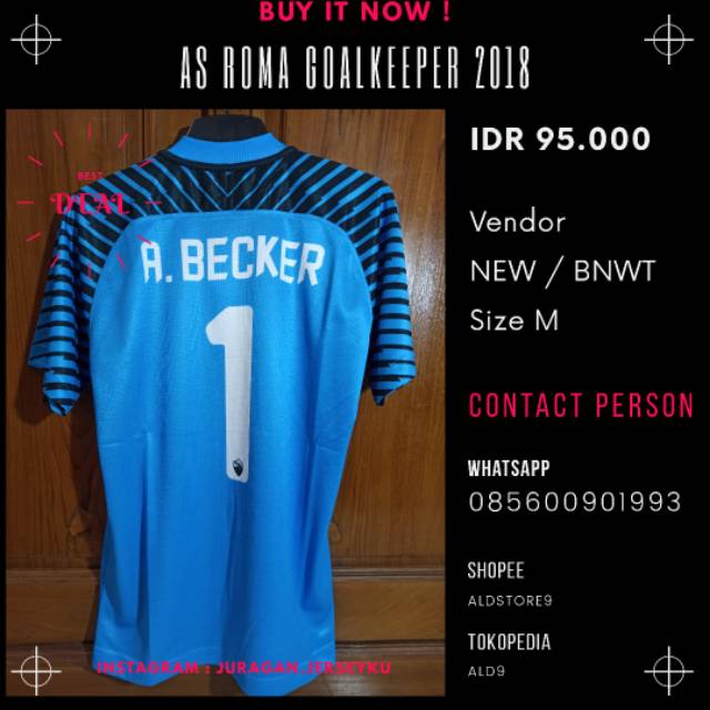 Roma Gk kit blue printing