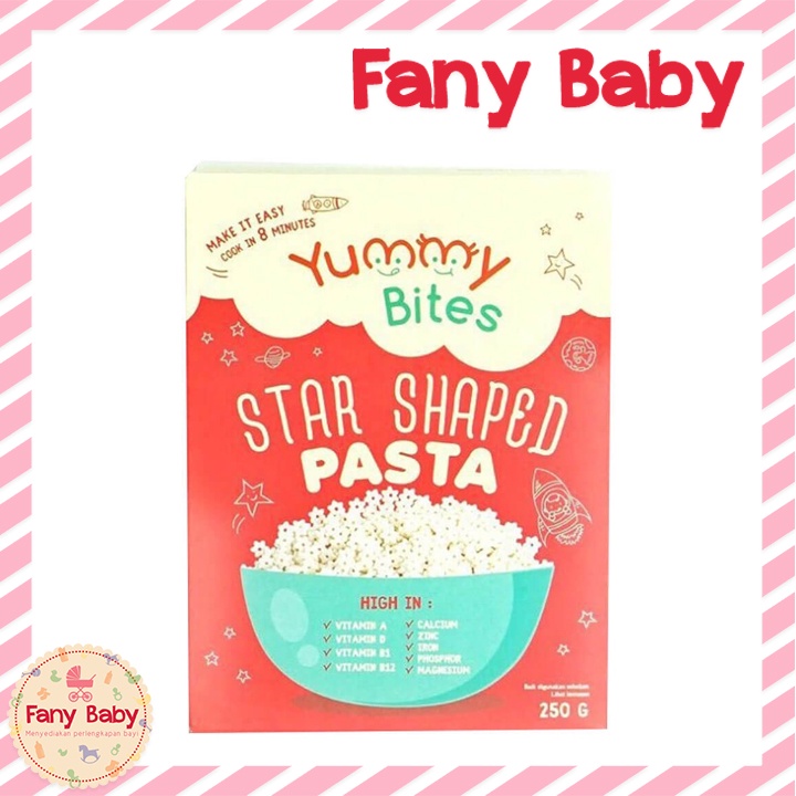 YUMMY BITES STAR SHAPED PASTA 250GR