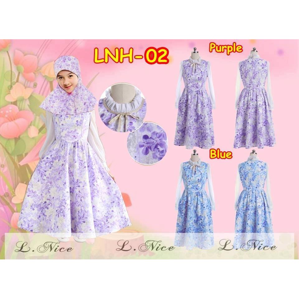 LNH -02 BAJU MUSLIM GAMIS ANAK / UKURAN BESAR