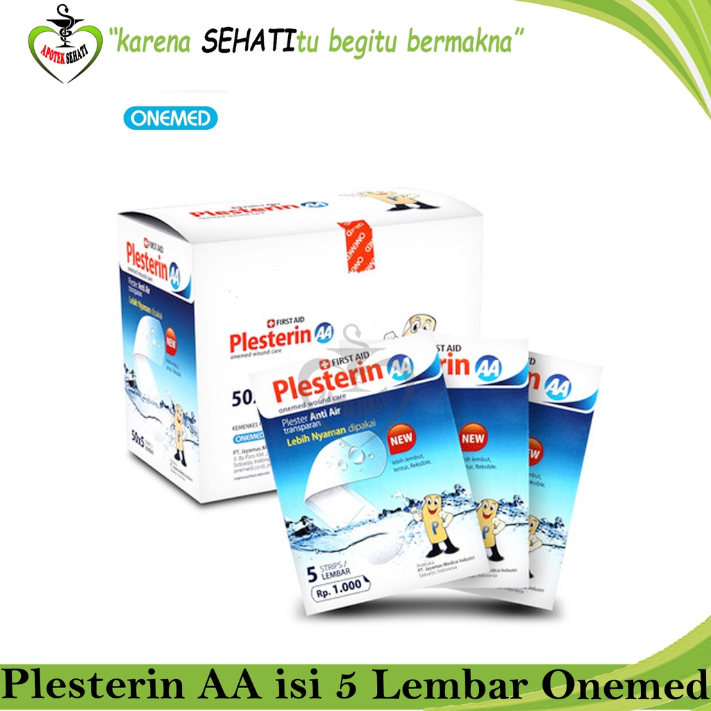 Plesterin First Aid AA Anti Air Amplop Isi 5 Onemed