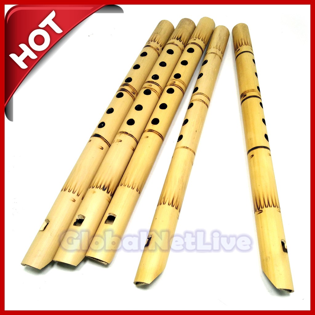 Jual Seruling bambu lobang tiup atas model yamaha suling bambu
