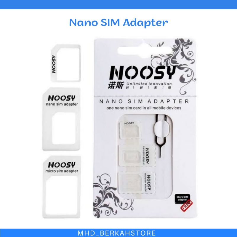 NOOSY 3 in 1 Nano SIM Adapter &amp; ejector simcard - NSY04