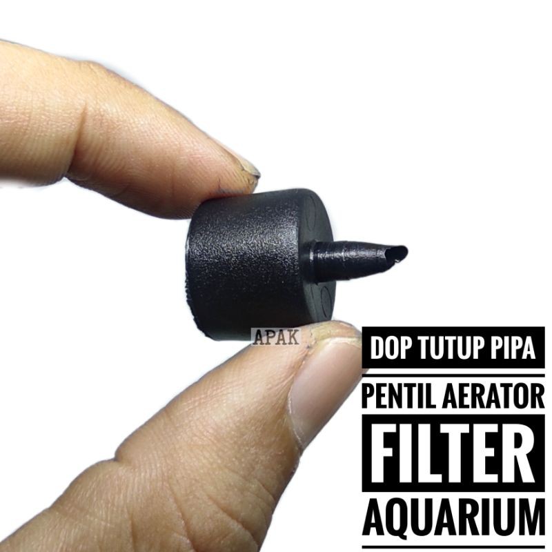 dop tutup pipa aerator filter aquarium aquascape pentil