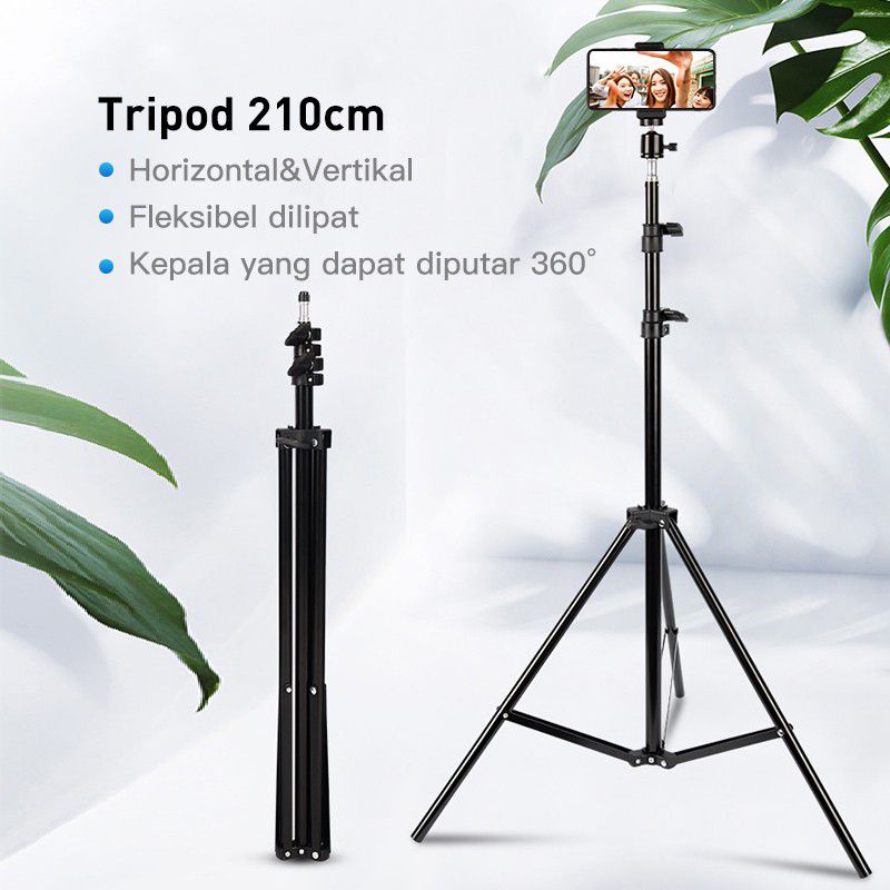 STAND TRIPOD 2,1 METER TRIPOD CAMERA MULTIFUNGSI