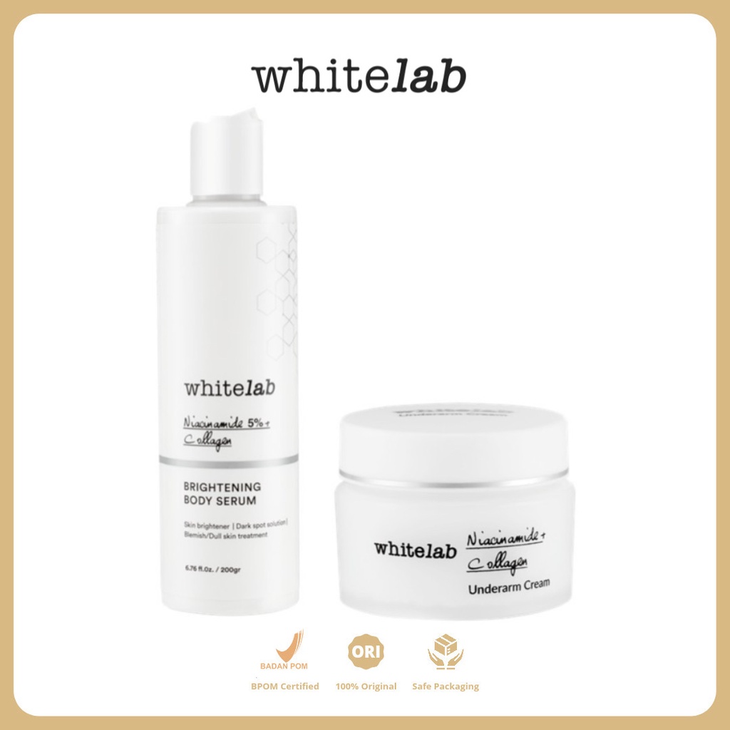 Whitelab Brightening Body Serum /         Whitelab Underarm Cream
