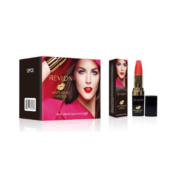 NEW REVLON ICONIC - KISSABLE MATTE LIPSTICK MODEL LIPSTICK PUTAR ORI