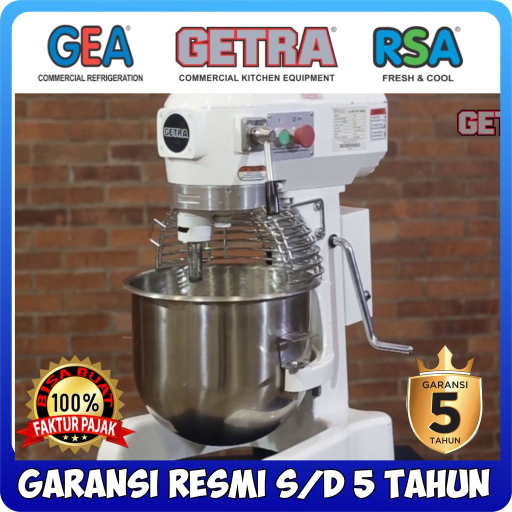 Jual PLANETARY MIXER GETRA B15 LITER MIXER ADONAN ROTI KUE TELUR B 15 ...