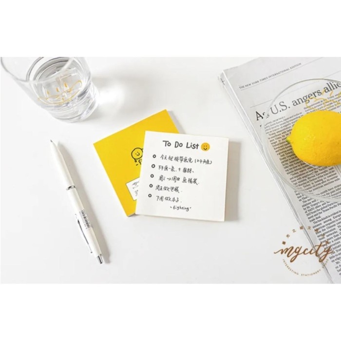 

Promo Bulan Ini Memopad Notepad Yellow Memo Cute Isi 50 Lembar Terbatas