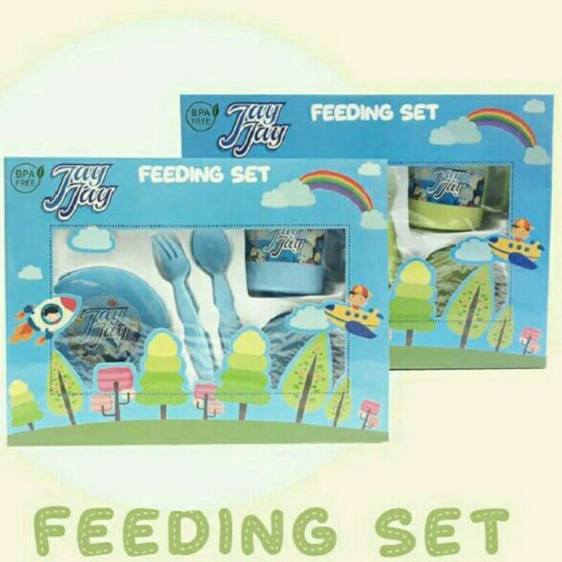 FEEDING SET MAKAN BAYI BPA FREE JAY JAY KECIL-TEMPAT MAKAN JAY JAY KECIL-KADO BAYI MURAH MERIAH