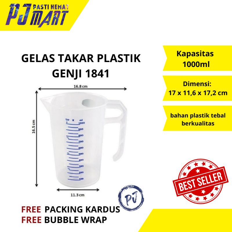 GELAS TAKAR | GELAS TAKAR PLASTIK | GELAS TAKAR 1000ML