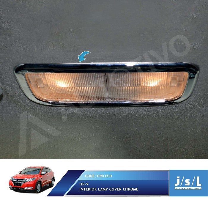 Aksesoris Honda HRV JSL List Lampu Interior Ceiling Lamp Cover Chrome