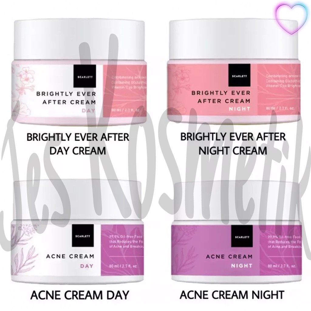 Scarlett Whitening Face Acne Cream / Brightly Ever After Cream