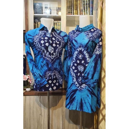 Couple Tunik & Kemeja Jumputan Palembang LIMITED EDITION